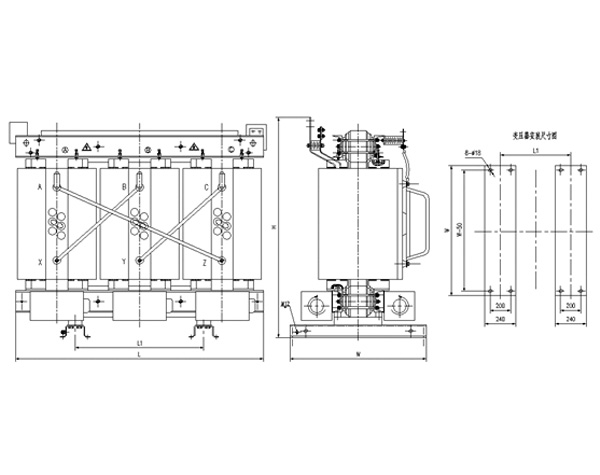 硅橡膠三相干式配電變壓器2 硅橡膠三相干式配電變壓器2
